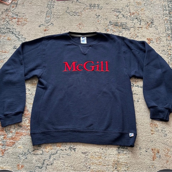 McGill University Russell Crewneck Sweatshirt - Picture 1 of 4